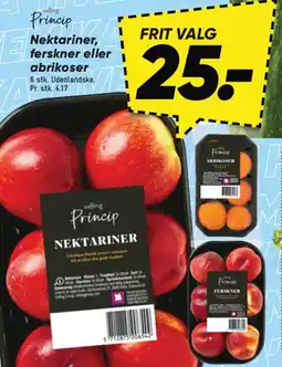 Bilka SALLING PRINCIP Nektariner, ferskner eller abrikoser tilbud