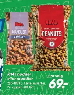 Bilka KiMs nødder eller mandler tilbud