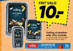 Bilka SALLING alubakker eller Vita alufolie tilbud