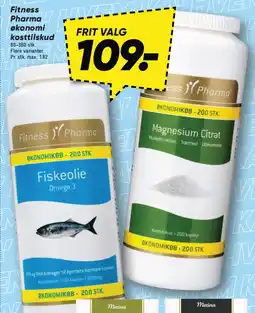 Bilka Fitness Pharma økonomi kosttilskud tilbud