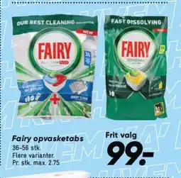 Bilka FAIRY opvasketabs tilbud