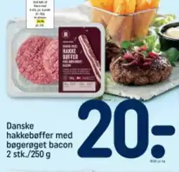 REMA 1000 Danske hakkebøffer med bøgerøget bacon tilbud