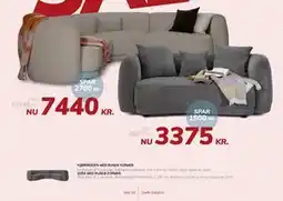 Daells Bolighus SOFA MED RUNDE FORMER tilbud