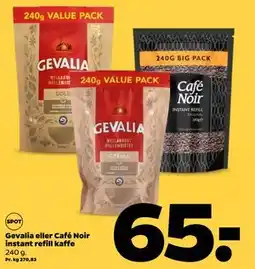 Netto Gevalia eller Café Noir instant refill kaffe tilbud