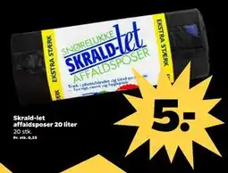 Netto Skrald-let affaldsposer 20 liter tilbud