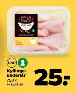 Netto Kyllingeunderlår tilbud