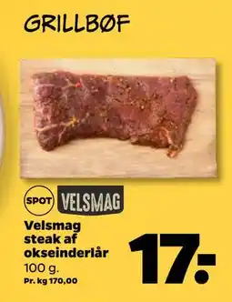 Netto Velsmag steak af okseinderlår tilbud