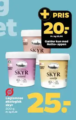 Netto Løgismose økologisk skyr tilbud