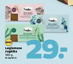 Netto Løgismose rugkiks tilbud