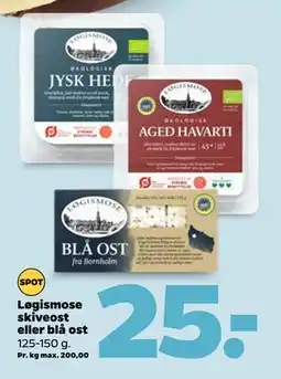 Netto Løgismose skiveost eller blå ost tilbud