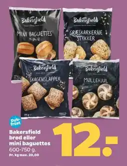 Netto Bakersfield brød eller mini baguettes tilbud