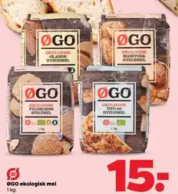 Netto ØGO økologisk mel tilbud