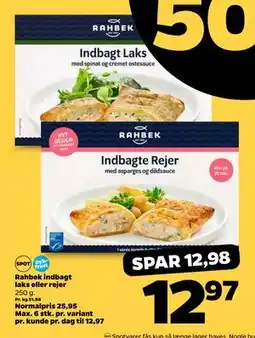 Netto Rahbek indbagt laks eller rejer tilbud