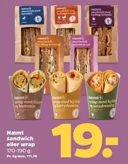 Netto Næmt sandwich eller wrap tilbud