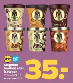 Netto Magnum bonbon eller isbæger tilbud