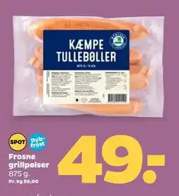 Frosne grillpølser