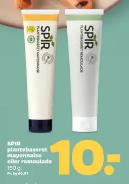 Netto SPIR plantebaseret mayonnaise eller remoulade tilbud