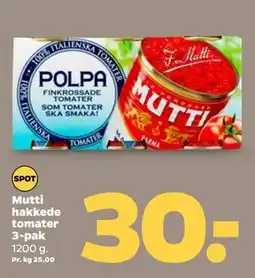Netto Mutti hakkede tomater 3-pak tilbud