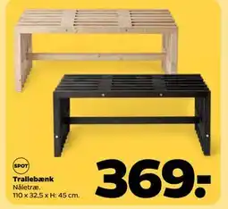 Netto Trallebænk tilbud
