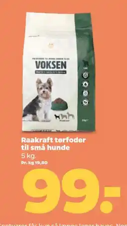 Netto Raakraft tørfoder til små hunde tilbud