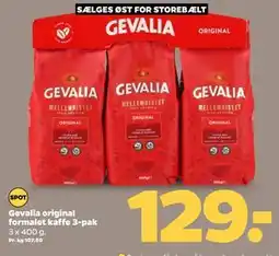 Netto Gevalia original formalet kaffe 3-pak tilbud