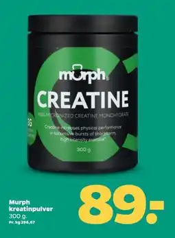 Netto Murph kreatinpulver tilbud