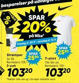 Bilka SPAR 20% på Nike tilbud