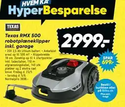 Texas RMX 500 robotplæneklipper inkl. garage