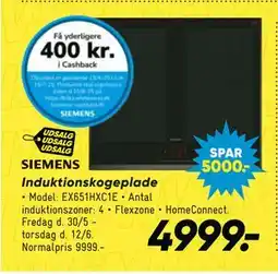 Bilka Induktionskogeplade tilbud