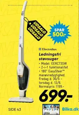 Bilka Ledningsfri støvsuger tilbud
