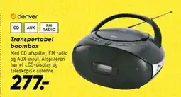 Transportabel boombox