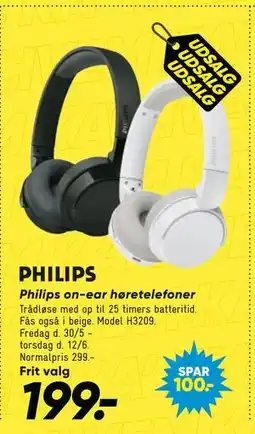 Bilka Philips on-ear høretelefoner tilbud