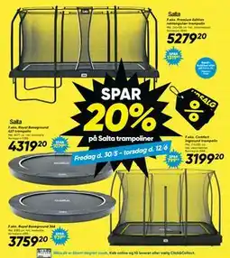 Bilka SPAR 20% på Salta trampoliner tilbud