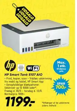 Bilka HP Smart Tank 5107 AIO tilbud