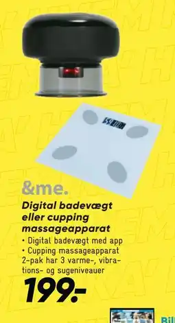 Bilka Digital badevægt eller cupping massageapparat tilbud