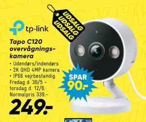 Bilka Tapo C120 overvågningskamera tilbud