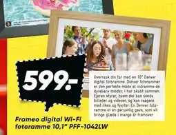Bilka Frameo digital Wi-Fi fotoramme 10,1” PFF-1042LW tilbud