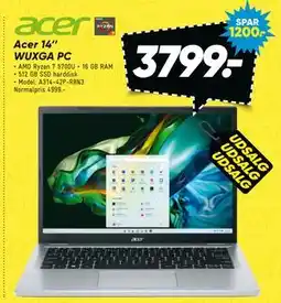 Bilka Acer 14’’ WUXGA PC tilbud
