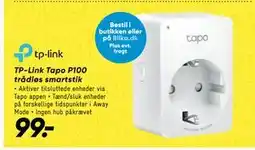 Bilka TP-Link Tapo P100 trådløs smartstik tilbud