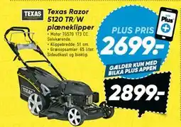 Bilka Texas Razor 5120 TR/W plæneklipper tilbud