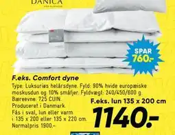 Bilka Comfort dyne tilbud