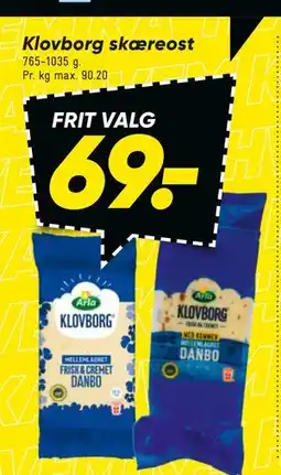 Bilka Klovborg skæreost tilbud