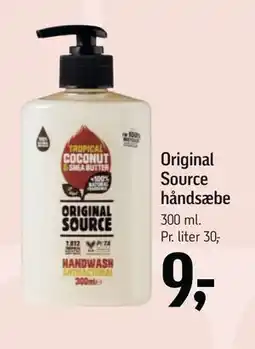 Føtex Original Source håndsæbe tilbud