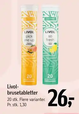 Føtex Livolbrusetabletter tilbud