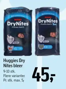 Føtex Huggies Dry Nites bleer tilbud