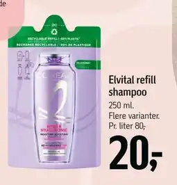 Føtex Elvital refill shampoo tilbud