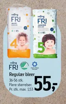 Føtex Regulær bleer tilbud
