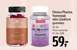 Føtex Fitness Pharma, Yummylab eller Lekaform gummies tilbud