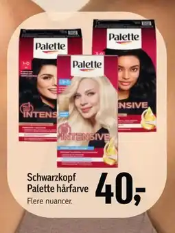 Føtex Schwarzkopf Palette hårfarve tilbud