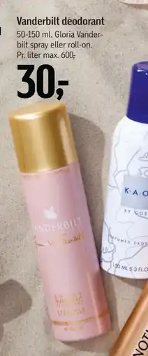 Føtex Vanderbilt deodorant tilbud